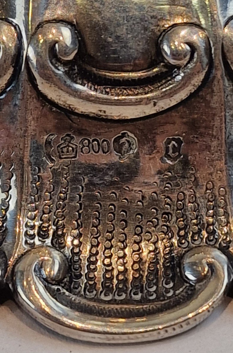 Candlesticks In 800 Silver Hallmark Germany 1888-photo-1